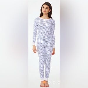 ROLLER RABBIT- Blue Hearts Pajama Set